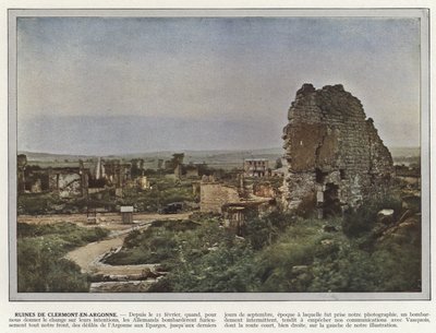 Clermont-En-Argonne的废墟 作者 Jules Gervais Courtellemont