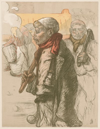 Au Pays Noir 在黑区，约1898年。 作者 朱尔斯·古斯塔夫·贝松
