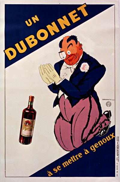 Un Dubonnet à se mettre à genoux , 1932年。 作者 朱尔斯·伊纳德·德拉尼（Jules Isnard Dransy）