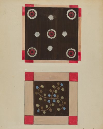 纽扣地毯，约1936年。 作者 儒勒·勒费弗尔