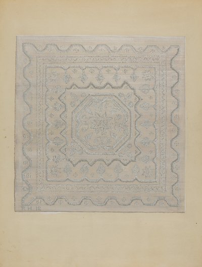 坎德威克盖毯编织品，1935-1942年。 作者 儒勒·勒费弗尔