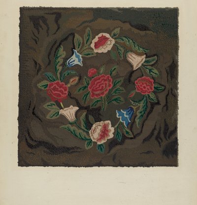 带钩地毯，约1936年。 作者 儒勒·勒费弗尔