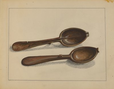 汤匙模具，约1936年。 作者 儒勒·勒费弗尔