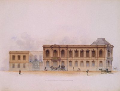 圣彼得堡的斯特罗加诺夫宫。正面，1863年 作者 朱尔斯·梅布伦（Jules Mayblum）