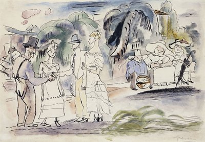 在佛罗里达；和弗洛里德，约1917年 作者 朱尔斯·帕辛