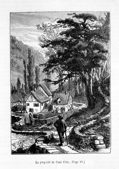 The property of Friend Fritz - in “The Friend Fritz””, by Erckmann-Chatrian, ill. by Théophile Schuler 作者 朱尔斯·西奥菲（Jules Theophile）（后）舒勒
