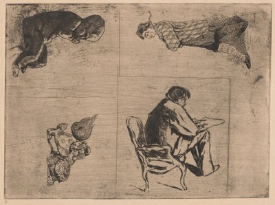 埃德蒙绘画（埃德蒙绘画、斯坦特罗和其他素描）。 作者 朱尔斯·德·冈古特