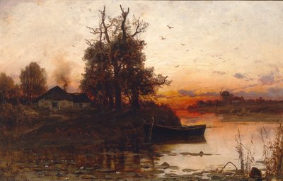 寂静的夜晚，1894年 作者 朱莉·朱利耶维奇·克莱弗