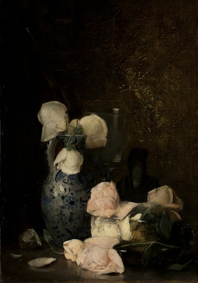 玫瑰，1880  -  90年代 作者 朱利安·奥尔登·威尔
