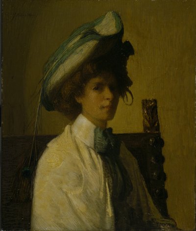 孔雀羽毛，c.1907-08 作者 朱利安·奥尔登·威尔