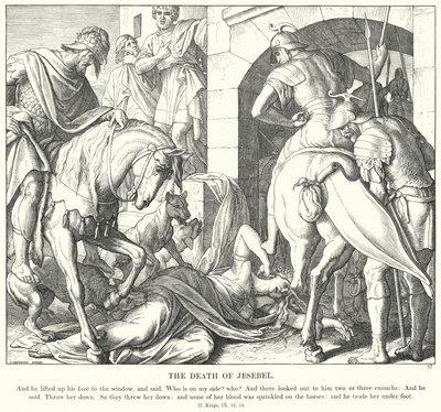 The Death of Jesebel (engraving) 作者 朱利叶斯（后）施诺尔·冯·卡洛斯菲尔德