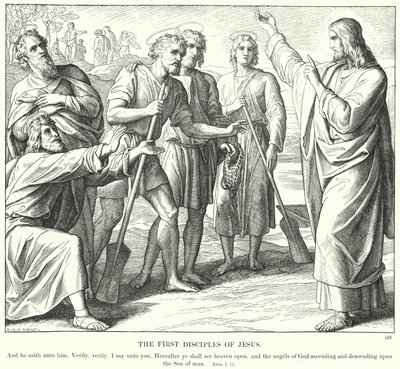 The First Disciples of Jesus (engraving) 作者 朱利叶斯（后）施诺尔·冯·卡洛斯菲尔德