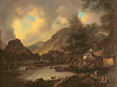 Castle Crag Borrowdale 作者 朱利叶斯·凯撒·伊贝森