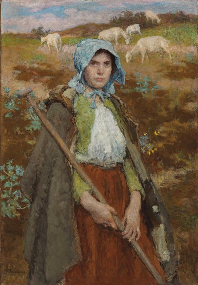 牧羊人（布面油画） 作者 朱利叶斯·加里·梅尔彻斯