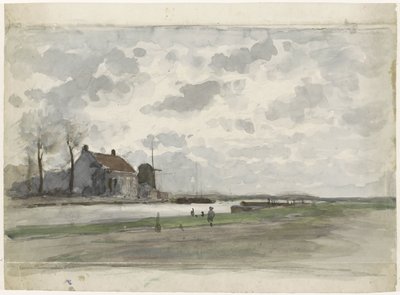 与磨坊一起航行 作者 朱利叶斯·雅各布斯·范·德·桑德·巴库伊森