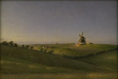 日落时分，日德兰半岛科尔丁的景观 作者 朱利叶斯·保尔森（Julius Paulsen）