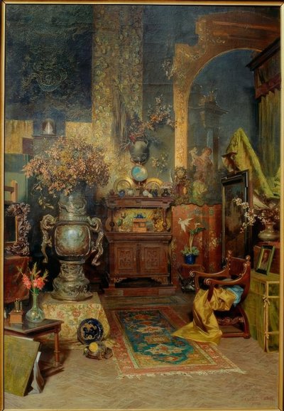 Atelierinterieur 作者 朱利叶斯·维克托·伯格