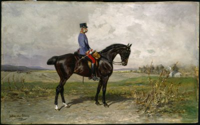 弗朗兹·约瑟夫（Franz Joseph），马术肖像- Blaas 作者 Julius von Blaas