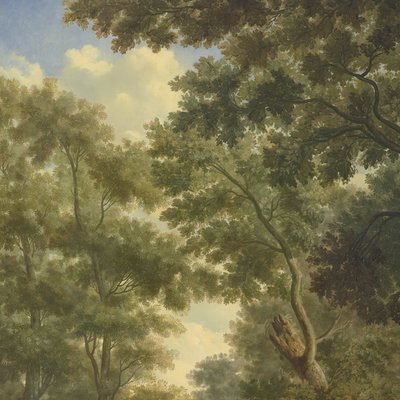 《Arcadian Landscape》是阿姆斯特丹Herengracht 524 住宅主层花园房间内的十幅壁画系列之一 作者 尤里安·安德里森（Jurriaan Andriessen）