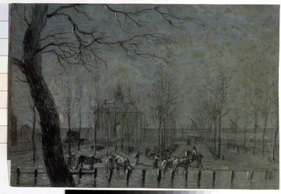 "荷兰乌得勒支门" 尤里安-安德里森（1742-1819 年）粉笔画 1797 年 莫斯科普希金博物馆 作者 尤里安·安德里森（Jurriaan Andriessen）