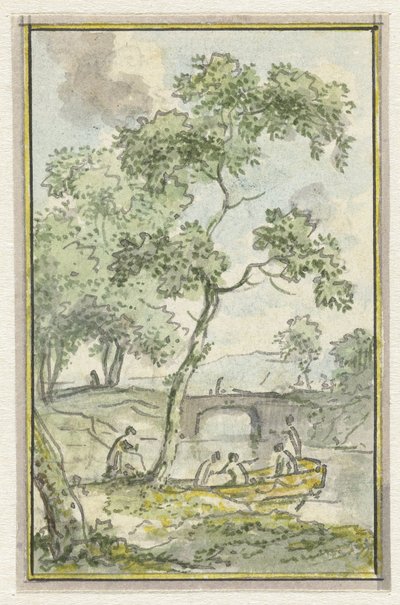 风景与一条船 作者 Isaac de Moucheron（拒绝归属）