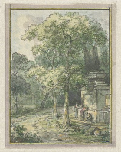 喷泉景观 作者 Isaac de Moucheron（拒绝归属）
