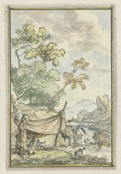 瀑布景观 作者 Isaac de Moucheron（拒绝归属）