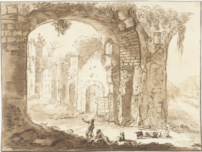 废墟景观 作者 扬·利文斯（Jan Lievens）