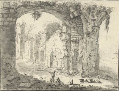 废墟景观 作者 扬·利文斯（Jan Lievens）