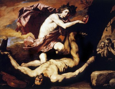 阿波罗和玛尔西亚斯 作者 Jusepe de Ribera