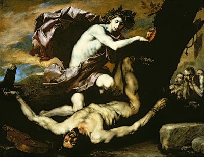 阿波罗和玛尔绪阿斯 作者 Jusepe de (1591 1652) Ribera