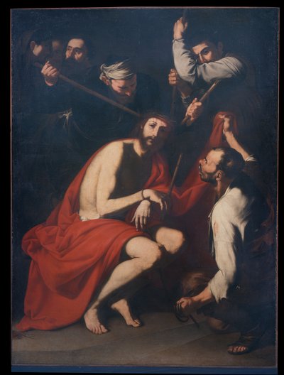 Christ mocked and crowned with thorns, c.1638 (oil on canvas) 作者 朱塞佩·德·里贝拉
