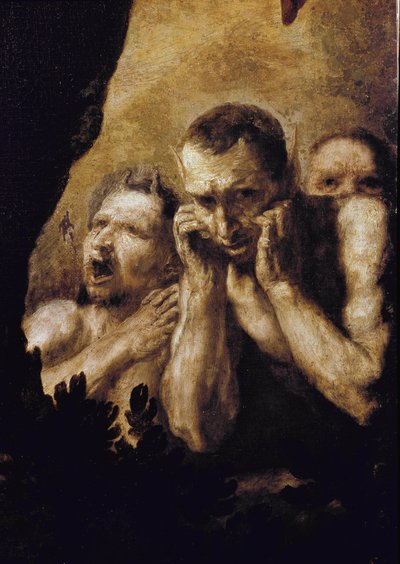 Apollo and Marsyas Apollo, after winning the challenge against Marsyas, have him peel and then throw him into a cave. (detail). Painting by Jose de Ribera dit lo Spagnoletto (1591-1652) 作者 朱塞佩·德·里贝拉