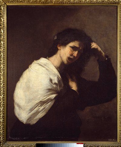 女人撕裂她的头发 Jose de Ribera dit il Spagnoletto “西班牙人””（1591-1652）的绘画 作者 朱塞佩·德·里贝拉