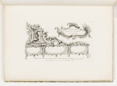 国王1733年年表（旧约）的装饰物的一部分。 Juste Aurele Meissonnier的作品中的35 作者 JusteAurèleMeissonnier