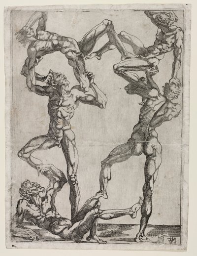 五人金字塔，c。 1543。 作者 Juste de Juste
