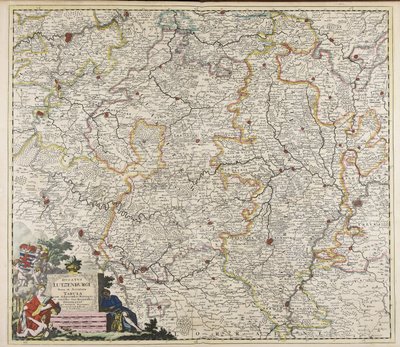 Ducatus Lutzenburgi nova et accurata tabula : cum adjacentibus provinciis et omnibus suis regionibus delineatio / per Iustinum Danckerts 作者 Justus Danckerts