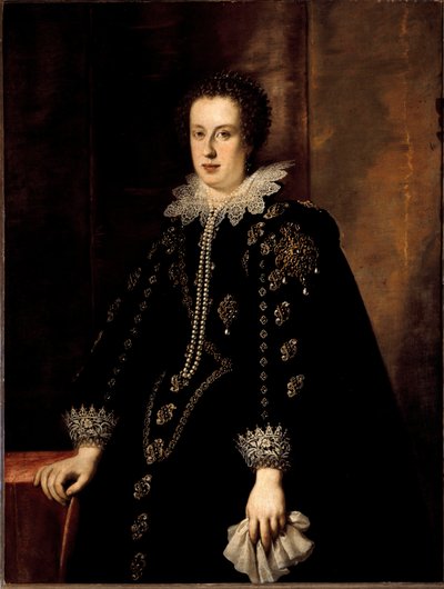克劳德-德-美第奇(Claudia de Medici)(1604-1648)的肖像 乌尔宾公爵费德里科-德拉-罗韦尔的妻子，当时是奥地利蒂罗尔大公利奥波德五世的妻子 画家：Justus Sustermans（1597-1681） 17世纪佛罗伦萨，皮提宫 作者 Justus Sustermans