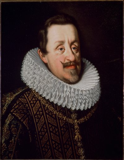 神圣帝国皇帝费迪南德二世 (1579-1637) 的肖像，德国罗马皇帝” - 费迪南德二世的肖像，神圣罗马帝国皇帝，匈牙利国王 (1578-1637)（哈布斯堡王朝）由 Justus Sustermans (1597-1681) 绘画 ) 佛罗伦萨，皮蒂宫 作者 Justus Sustermans