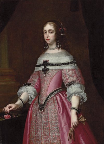 一位女士的画像 作者 Justus Sustermans