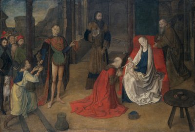 歌颂的崇拜，c.1465 作者 根特的贾斯图斯