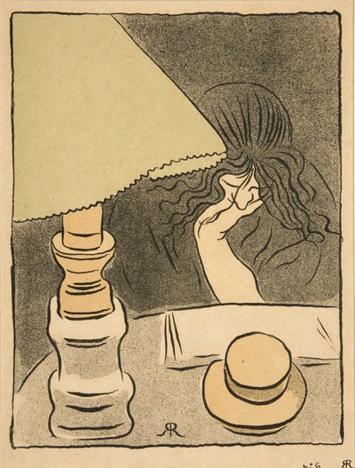 女人和灯，酒吧。 1894年 作者 约瑟夫·里普尔·罗奈