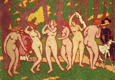 公园里的裸体，1910年 作者 József Rippl Rónai