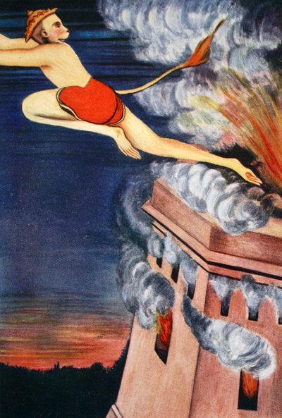 燃烧的兰卡，1913年。   作者 K文卡塔帕