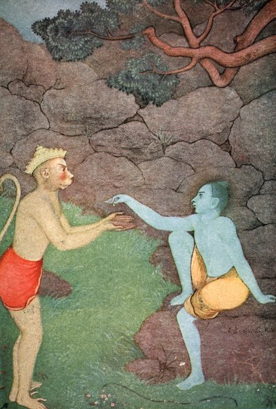 1913年，罗摩给西塔送去他的签名戒指。   作者 K文卡塔帕
