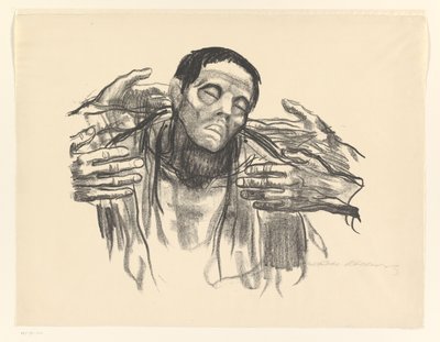 人与四只手
半个俄罗斯》（原名） 作者 Käthe Kollwitz（艺术家签名）