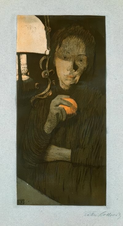 橙色的女人 作者 Käthe Kollwitz