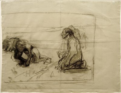 K.Kollwitz，就读于Pflüger（Pflüger和跪着的妻子） 作者 凯特·珂勒惠支