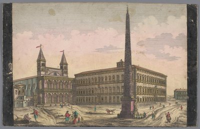 罗马拉特兰圣乔凡尼广场景观
Vuë de la Place de St Lean de Lateran（物名） 作者 约瑟夫二世 (Duits keizer)