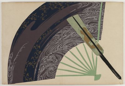 百世花卉（桃之草）：折扇（末广） 作者 神坂积家